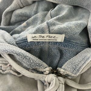 FREE PEOPLE OVERSIZED ZIP UP HOODIE